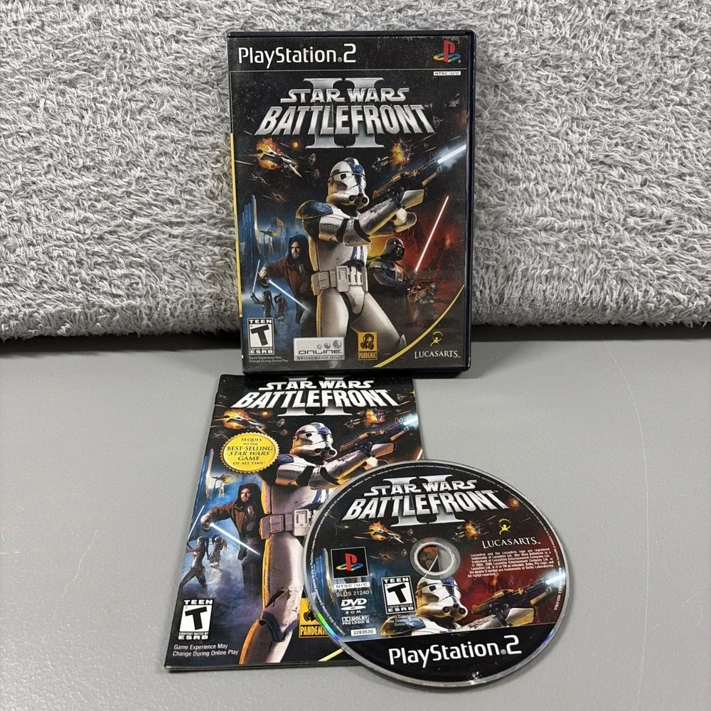 Star Wars Battlefront 2 PS2 Playstation 2 CIB RPG Role Paying Adventure